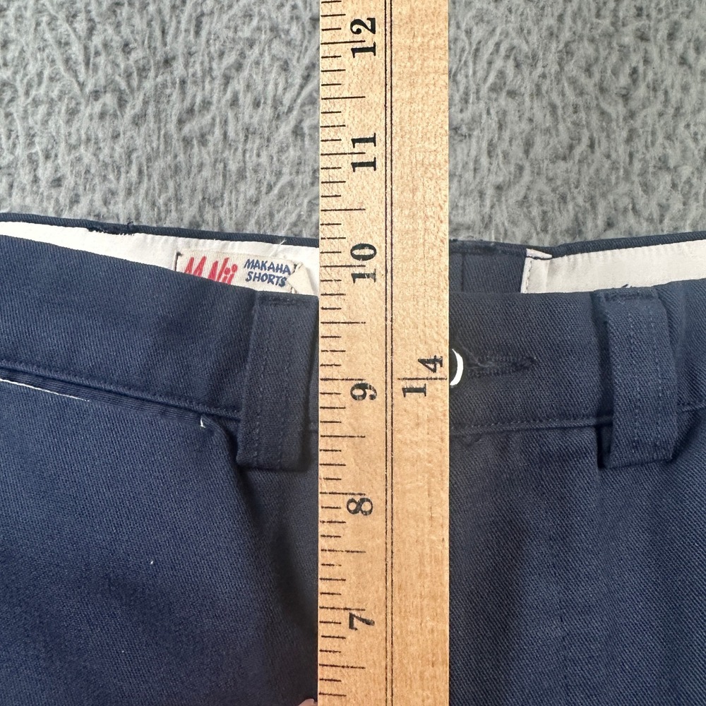 M.Nii Makaha Shorts Mens Size 30 Waianae‎ Oahu Hawaii USA Made Blue Chino - Picture 4 of 9